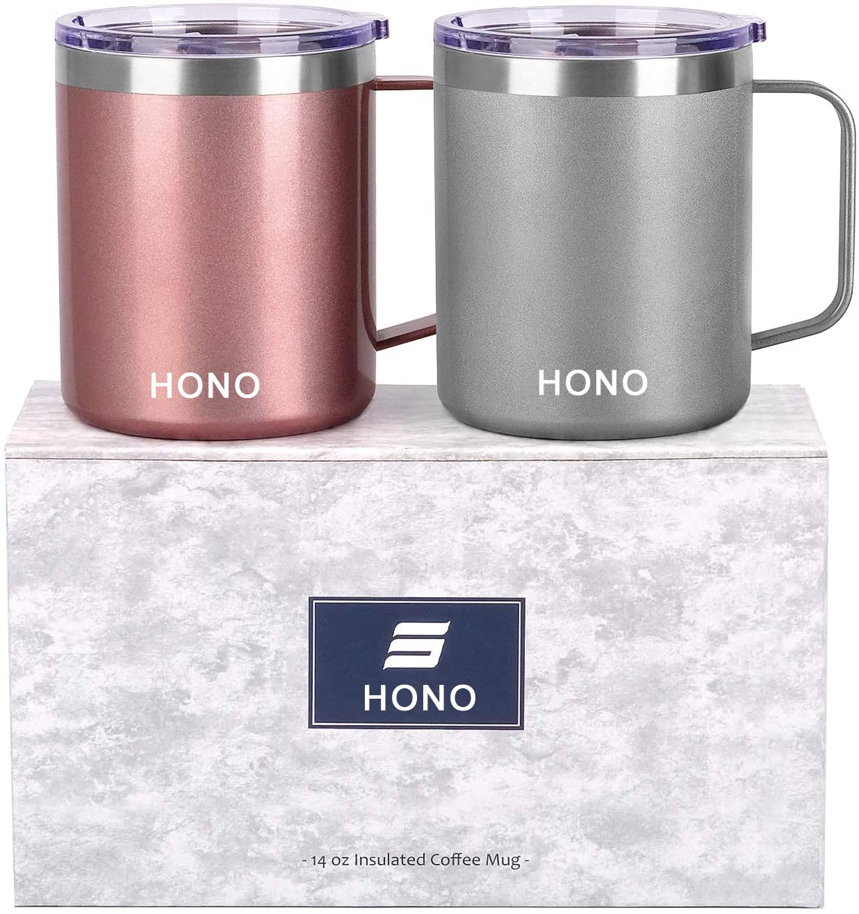 Hono Vacuum Insulated Camping Outdoor Mug Double Wall Stainless Steel Travel Tumbler Coffee Cup with Lid
Hono Vacuum Insulated Camping Outdoor Mug Double Wall Stainless Steel Travel Tumbler Coffee Cup with Lid