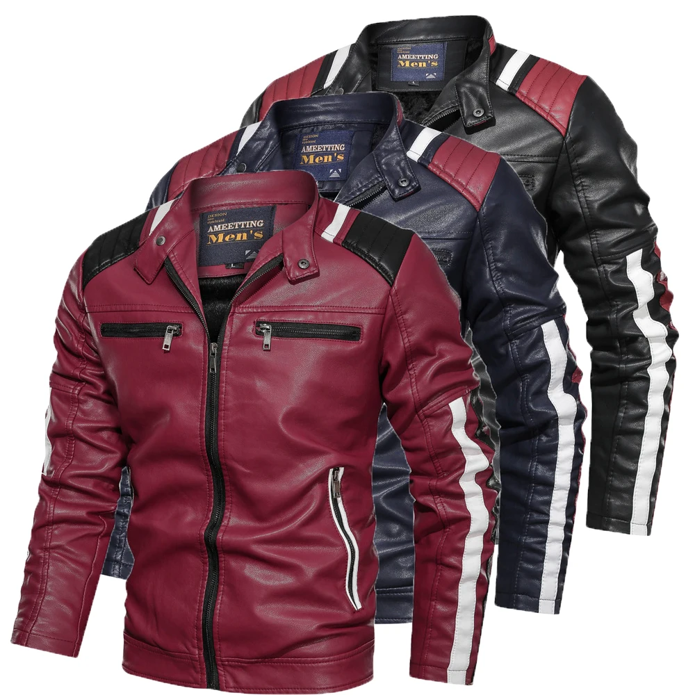 9016 Autumn High Quality Wholesale Man Riding Jacket Motorcycle Fit Men Outwear Jacket Leather Man's Pu Jacket, Picture color
9016 Autumn High Quality Wholesale Man Riding Jacket Motorcycle Fit Men Outwear Jacket Leather Man's Pu Jacket, Picture color