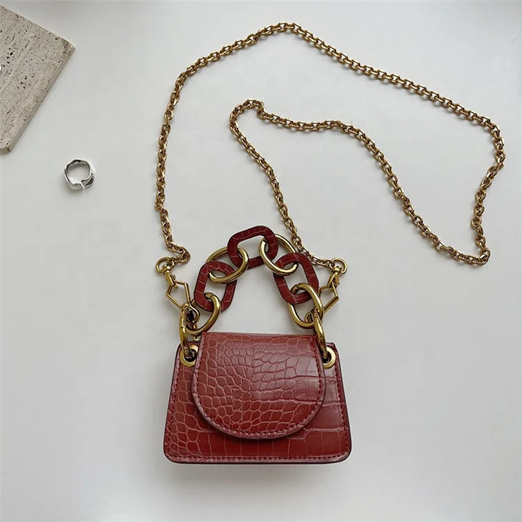 New products women's fashion popular single shoulder crossbody bag creative design chain handbag crocodile pattern lipstick bag
New products women's fashion popular single shoulder crossbody bag creative design chain handbag crocodile pattern lipstick bag
