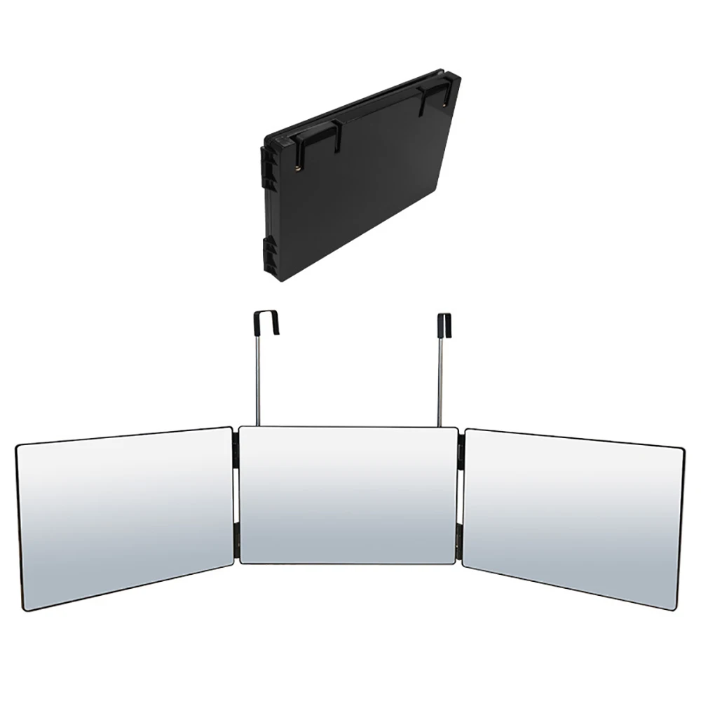 Haircut Barber Salon Makeup Vanity Mirror Self Cut Barber Mirror Wall Mounted Mirror, Black
Haircut Barber Salon Makeup Vanity Mirror Self Cut Barber Mirror Wall Mounted Mirror, Black
