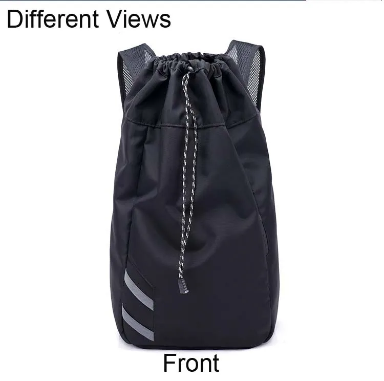 drawstring backpack bag sport gym water-resistant sack pack with