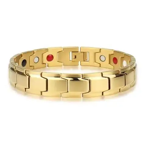 Men Women Silver Gold Plated Chain Titanium Steel Bangles Tennis Bracelet Charm Heart Magnetic Health Energy Bracelets, Picture shows
Men Women Silver Gold Plated Chain Titanium Steel Bangles Tennis Bracelet Charm Heart Magnetic Health Energy Bracelets, Picture shows