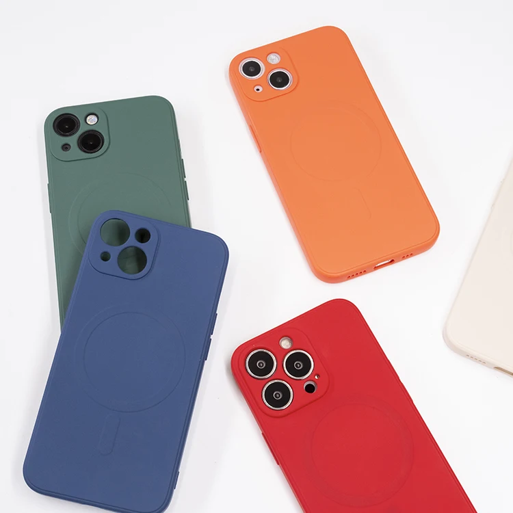 Simple For iphone 12 13 Pro Max mobile phone case Magsafe Wireless filling liquid silicone cover, Black/white/navy blue/red/navy green/orange
Simple For iphone 12 13 Pro Max mobile phone case Magsafe Wireless filling liquid silicone cover, Black/white/navy blue/red/navy green/orange