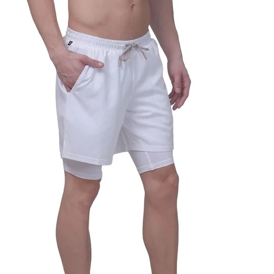 white hot sale Two-in-One Two-Layer solid color Inner compression Shorts with back zipper pocket
white hot sale Two-in-One Two-Layer solid color Inner compression Shorts with back zipper pocket