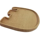 Eco-friendly Carton Wooden Dinner Kids Wood Serving Plate