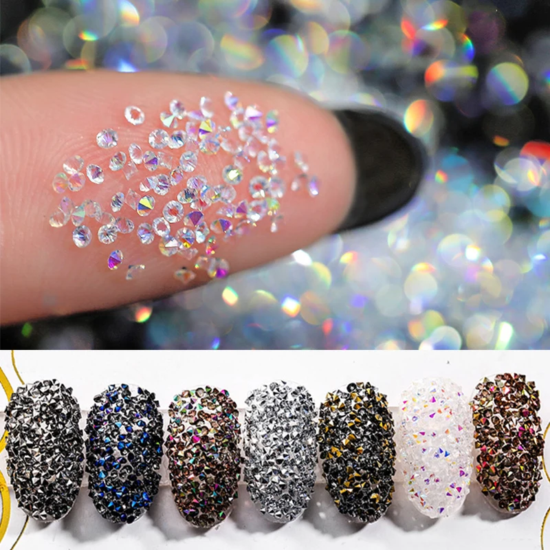 1440Pcs/box AB Nail Rhinestone Crystal 1.2mm 3D Micro Glass DIY Gems Mini Beads Glitter Nails Art Decorations, 12 colors
1440Pcs/box AB Nail Rhinestone Crystal 1.2mm 3D Micro Glass DIY Gems Mini Beads Glitter Nails Art Decorations, 12 colors