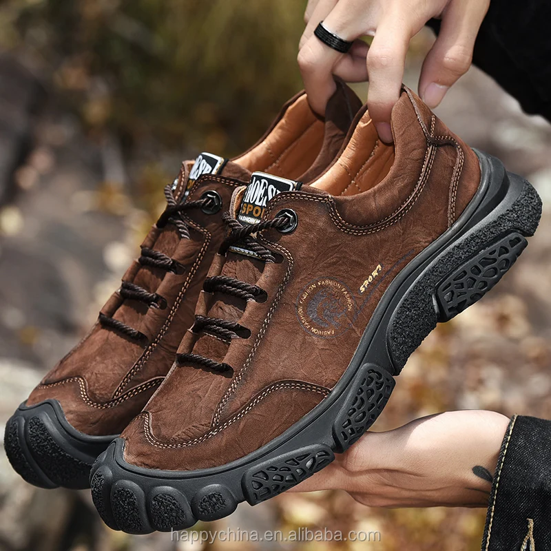 New outdoor autumn and winter men head layer leather top grain leather outdoor casual leather shoes, Black, brown
New outdoor autumn and winter men head layer leather top grain leather outdoor casual leather shoes, Black, brown
