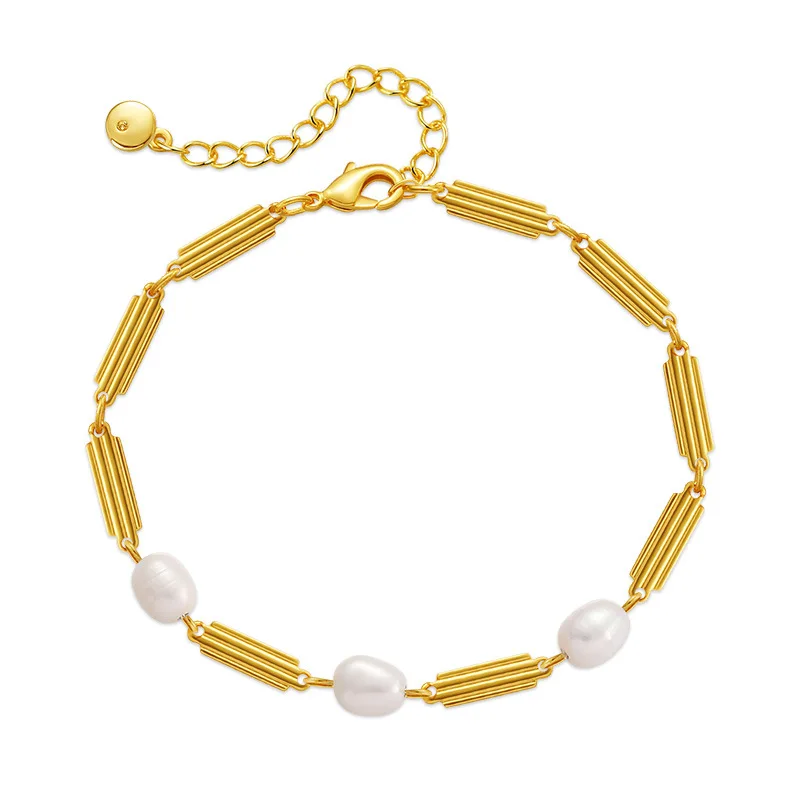 Minimalist Irregular Beads Bracelet 18K Gold Plated Bracelet Fresh Water Pearl Bracelet For Women
Minimalist Irregular Beads Bracelet 18K Gold Plated Bracelet Fresh Water Pearl Bracelet For Women