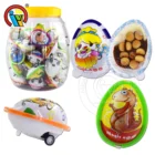 Pull Back Car Chocolate Egg Candy With Biscuit