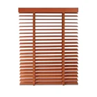 OEM wholesale 35mm horizontal rustic sun shade window wood venetian blinds shutters