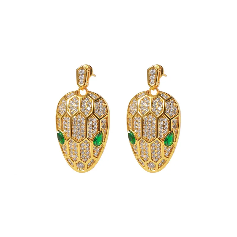 Nickle Free Snake Head Earrings Copper Gold/Rose Gold/Silver Plated Earrings Women Emerald Drop Earrings, Gold, rose gold, silver earrings
Nickle Free Snake Head Earrings Copper Gold/Rose Gold/Silver Plated Earrings Women Emerald Drop Earrings, Gold, rose gold, silver earrings