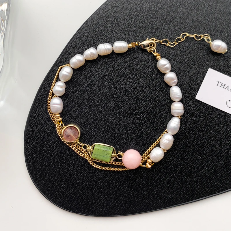 Vershal F-42 High Quality 18k Gold Plated Retro Gemstone Freshwater Pearl Beaded Bracelet For Women
Vershal F-42 High Quality 18k Gold Plated Retro Gemstone Freshwater Pearl Beaded Bracelet For Women