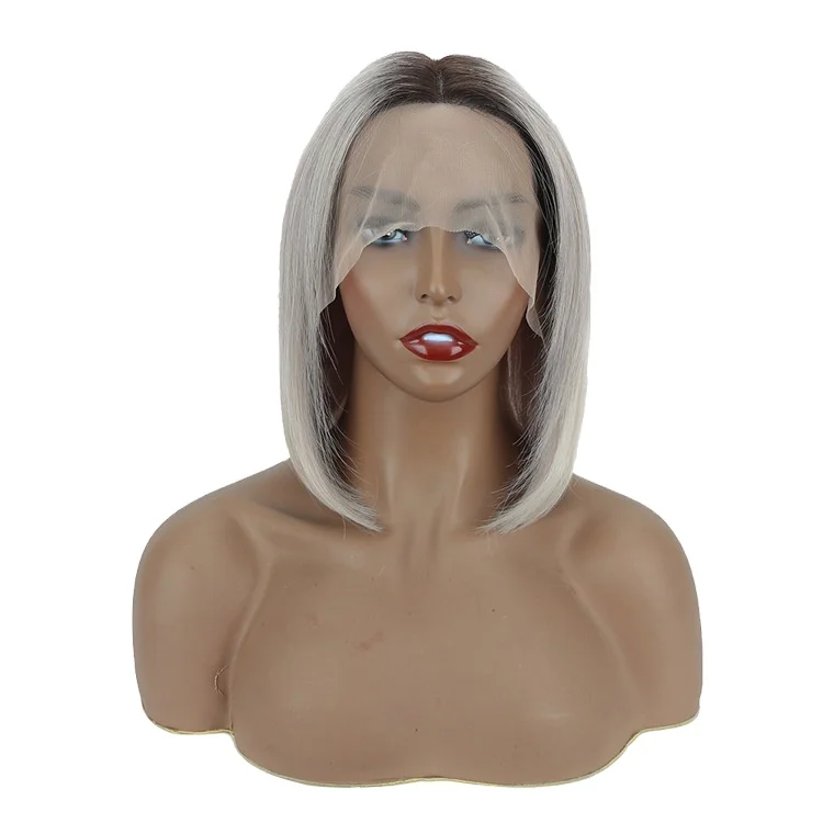 Hot Selling Wholesale 13*4 HD Swiss Front Lace Gray Short Perruquesnaturel Human Hair Wigs For black Womenn, Natural color lace wig
Hot Selling Wholesale 13*4 HD Swiss Front Lace Gray Short Perruquesnaturel Human Hair Wigs For black Womenn, Natural color lace wig