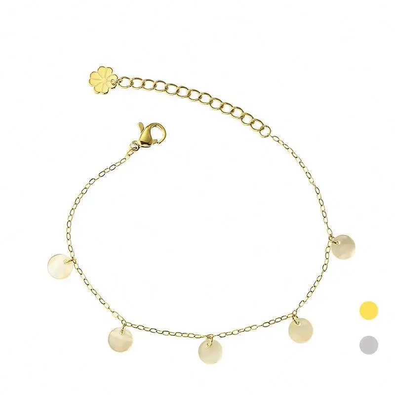 Natural Fritillary Pendant Bracelet 14K Gold Plated Chain Bracelet Stainless Steel Minimalist Female Fashion Accessories, Customized color
Natural Fritillary Pendant Bracelet 14K Gold Plated Chain Bracelet Stainless Steel Minimalist Female Fashion Accessories, Customized color