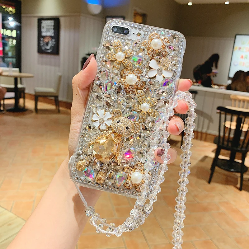 New Luxury designer bling glitter rhinestone diamond phone case for iphone 13 14 pro max with chian strap
New Luxury designer bling glitter rhinestone diamond phone case for iphone 13 14 pro max with chian strap