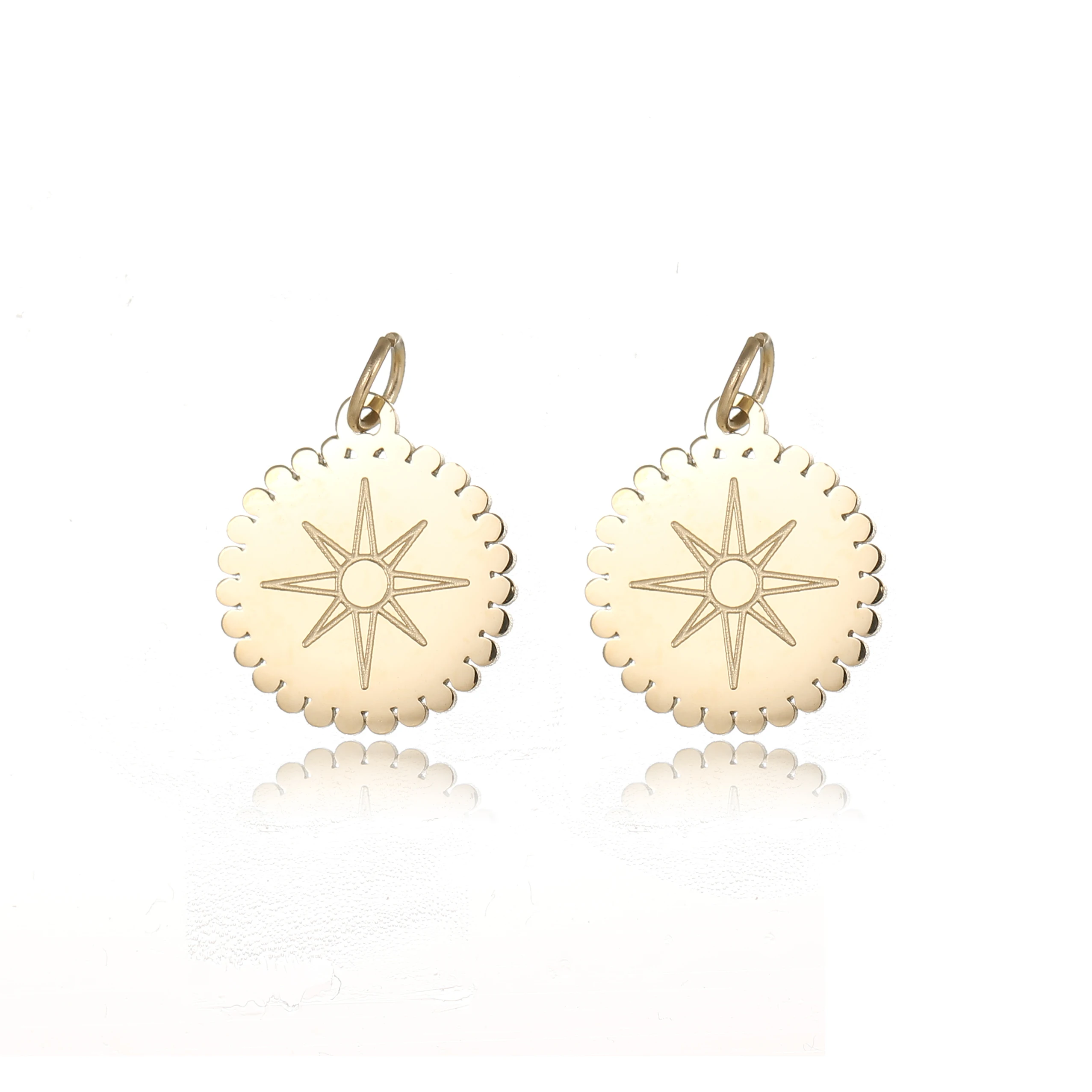 Luxury Sun Pattern Stailess Steel Charms Jewelry Logo Pendant Pendant For Bracelets
Luxury Sun Pattern Stailess Steel Charms Jewelry Logo Pendant Pendant For Bracelets