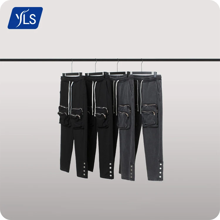 YLS Wholesale Streetwear Oversize Washed Cotton Mens Stacked Joggers Cargo Sweatpants With Pockets
YLS Wholesale Streetwear Oversize Washed Cotton Mens Stacked Joggers Cargo Sweatpants With Pockets