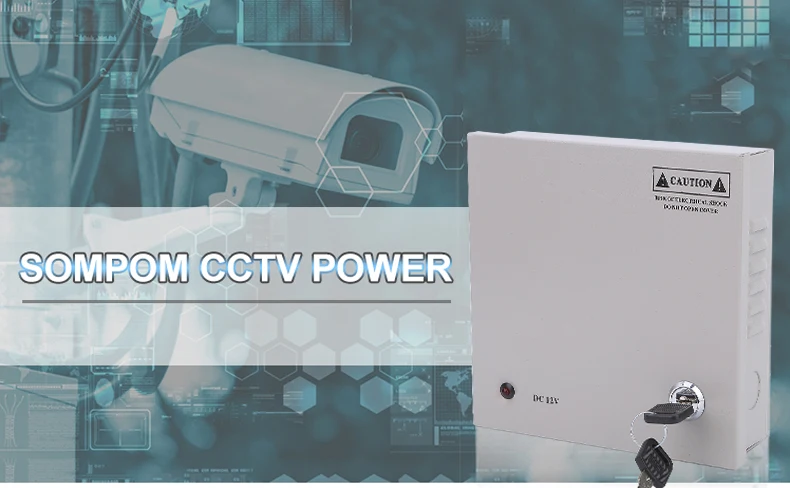Factory direct sales 12V5A 4CH output power box CCTV monitoring power box