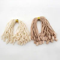 

Wholesale plastic cotton string hang tag string seal cord for clothing,China jeans printed tags design shoes labels nylon string