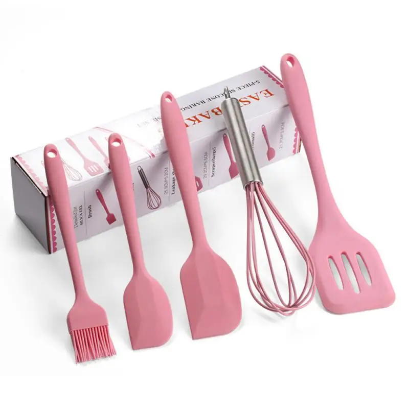 5Pcs/Set Silicone Cooking Utensils Sets Egg Beater Spoon Spatula Oil Brush Kitchenware Kit Kitchen Tools Accessories, Colorful,as picture
5Pcs/Set Silicone Cooking Utensils Sets Egg Beater Spoon Spatula Oil Brush Kitchenware Kit Kitchen Tools Accessories, Colorful,as picture