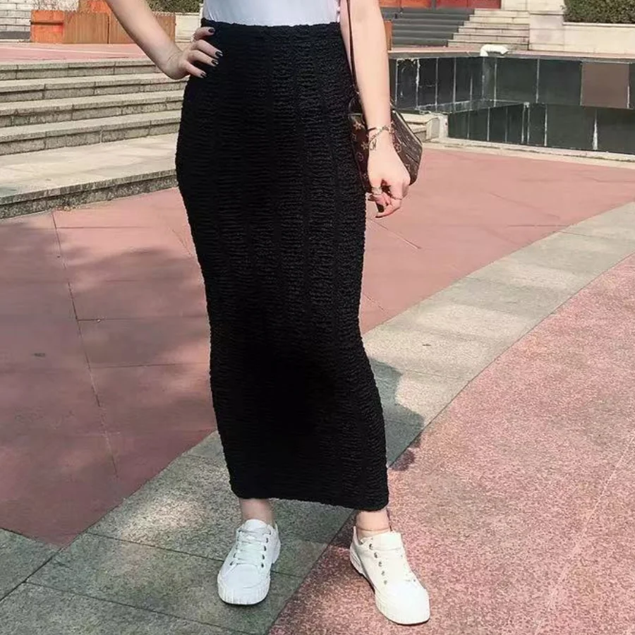 New arrival fashion jacquard style half skirts beautiful long pencil skirt, Black
New arrival fashion jacquard style half skirts beautiful long pencil skirt, Black