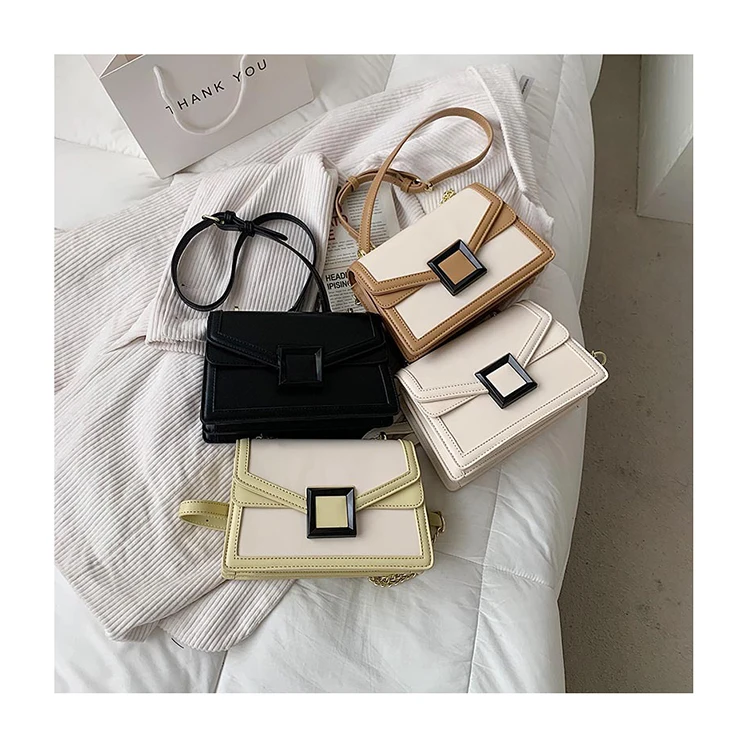 Brand Small Square Buckle Messenger Bags Luxury Contrast Color Flap Shoulder Bags Women Fashion Purses And Handbags PU Bolsas
Brand Small Square Buckle Messenger Bags Luxury Contrast Color Flap Shoulder Bags Women Fashion Purses And Handbags PU Bolsas