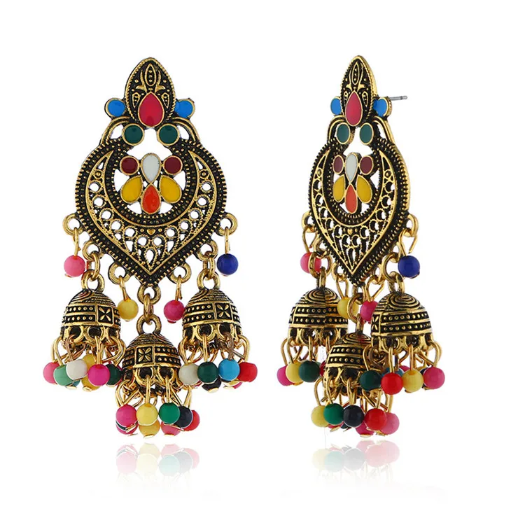 Explosive jewelry European and American fashion tassel earrings Bohemian alloy personalized earrings women, Picture shows
Explosive jewelry European and American fashion tassel earrings Bohemian alloy personalized earrings women, Picture shows