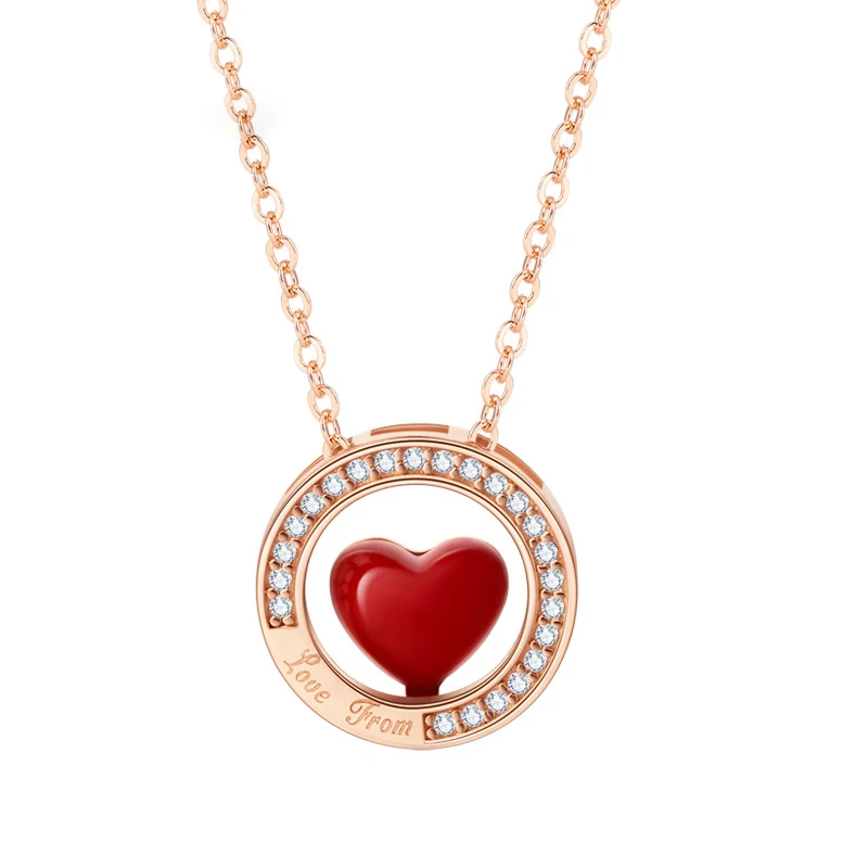 Dropshipping Vana S925 Sterling Silver Necklace Red Heart Pendant Heart-Shaped Dancing Pendant Chain Necklace
Dropshipping Vana S925 Sterling Silver Necklace Red Heart Pendant Heart-Shaped Dancing Pendant Chain Necklace