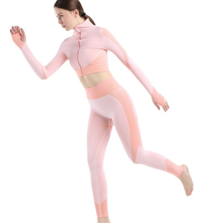 Fitness Suits Yoga Women Outfits 3pcs Sets Long Sleeve Shirt Sport Bra Seamless Leggings Workout Running Clothing Gym Wear
Fitness Suits Yoga Women Outfits 3pcs Sets Long Sleeve Shirt Sport Bra Seamless Leggings Workout Running Clothing Gym Wear