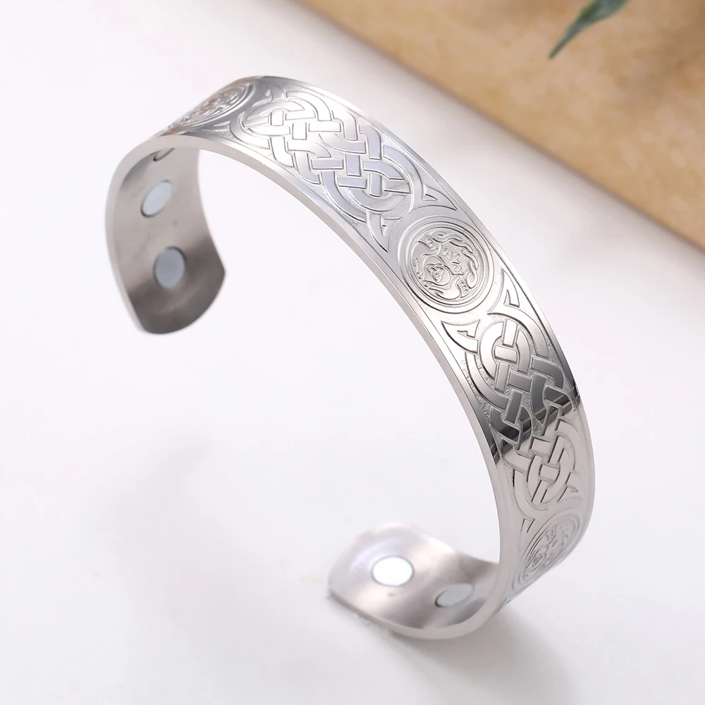 Weight Loss Health Magnetic Cuff Bracelets Bangles Stainless Steel Viking Cuff Bracelet for Women and Men, Silver/gold/rose gold
Weight Loss Health Magnetic Cuff Bracelets Bangles Stainless Steel Viking Cuff Bracelet for Women and Men, Silver/gold/rose gold