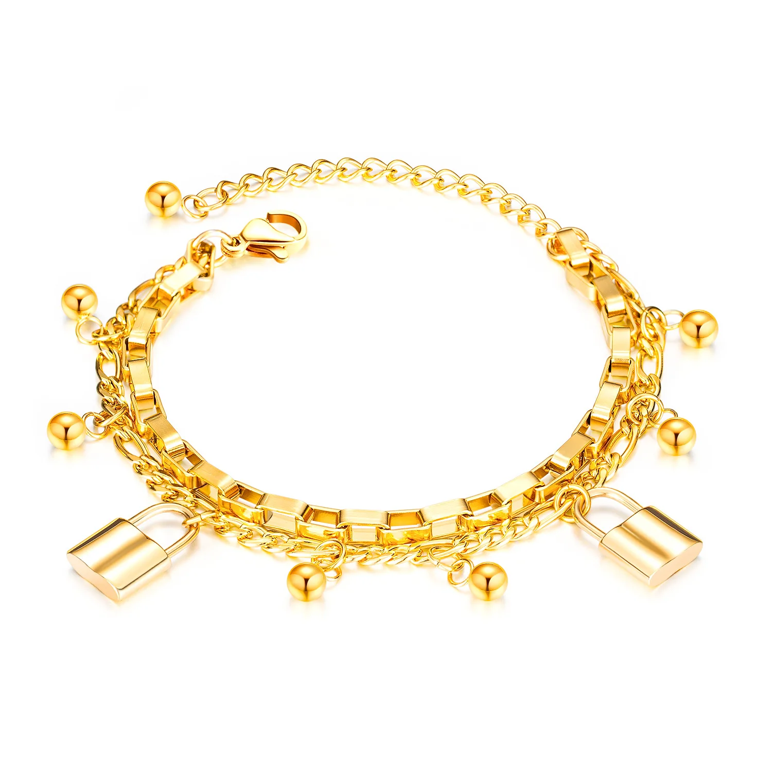 New Fashion Joker Multi-layer Stainless Steel Bracelet Love Beads Women Bracelet Jewelry
New Fashion Joker Multi-layer Stainless Steel Bracelet Love Beads Women Bracelet Jewelry
