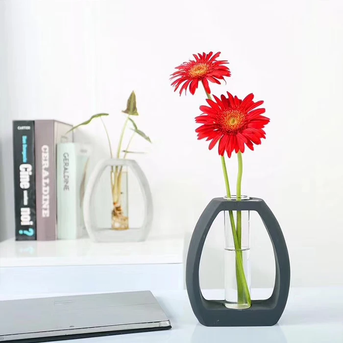 New Glass Test Tube Vase Glass Tube Flower Terrarium With Concrete Stand Vase For Plant, As show or customized
New Glass Test Tube Vase Glass Tube Flower Terrarium With Concrete Stand Vase For Plant, As show or customized