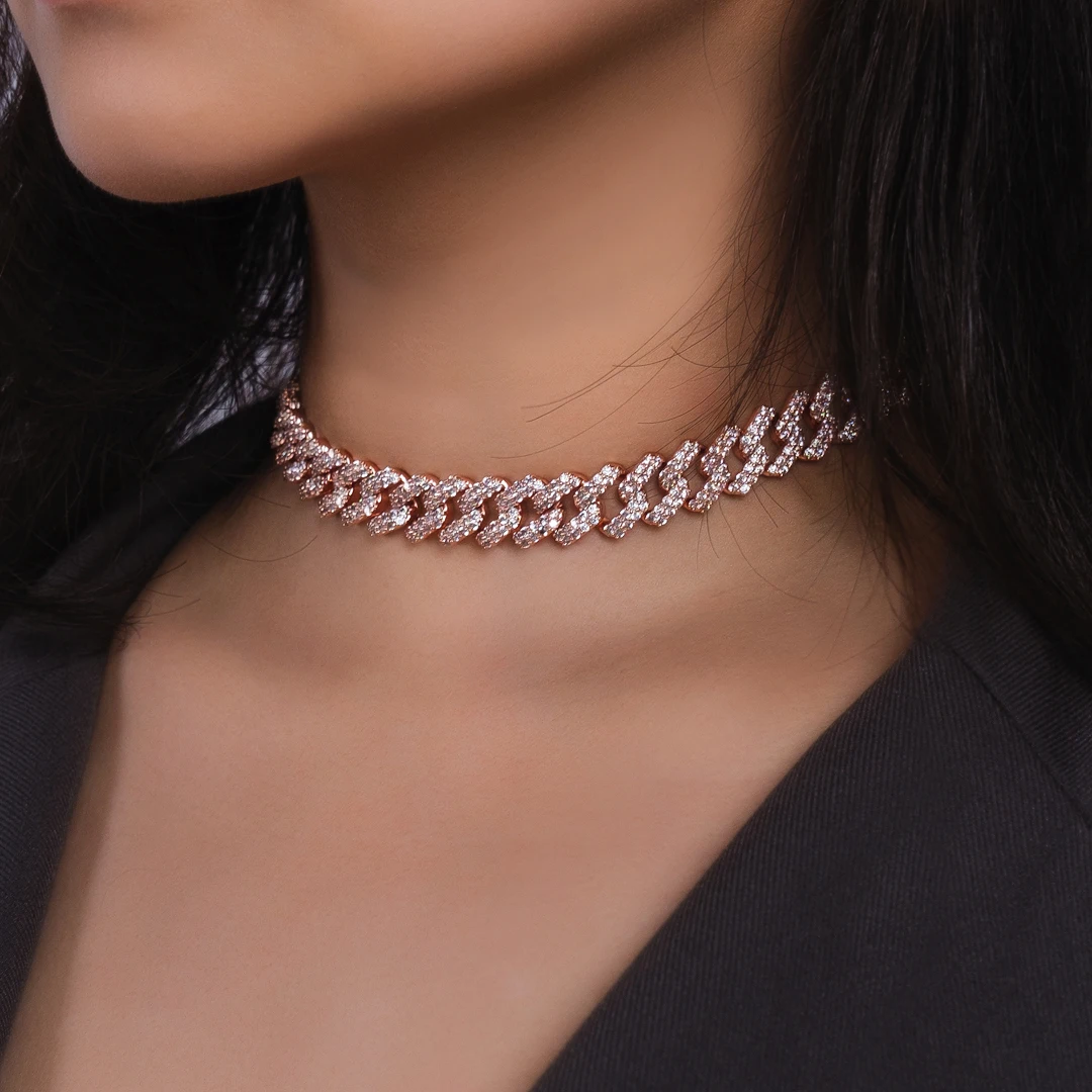 Custom Name12mm Cuban Link Chain Necklace Rose Gold Plated Hip hop Bling Jewelry, White gold
Custom Name12mm Cuban Link Chain Necklace Rose Gold Plated Hip hop Bling Jewelry, White gold