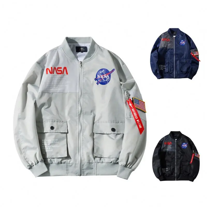 Fashion baseball jacket style hip hop men's designer bombers jackets nasa bomber puff jacket, 3kinds
Fashion baseball jacket style hip hop men's designer bombers jackets nasa bomber puff jacket, 3kinds