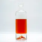 High quality custom made extra flint whisky bottle 500ml 700ml 750ml and 1L empty cork vodka glass bottles for sale