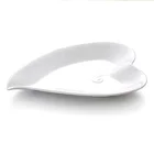 100% melamine premium unbreakable plastic table ware for wedding restaurants modern heart shaped plates