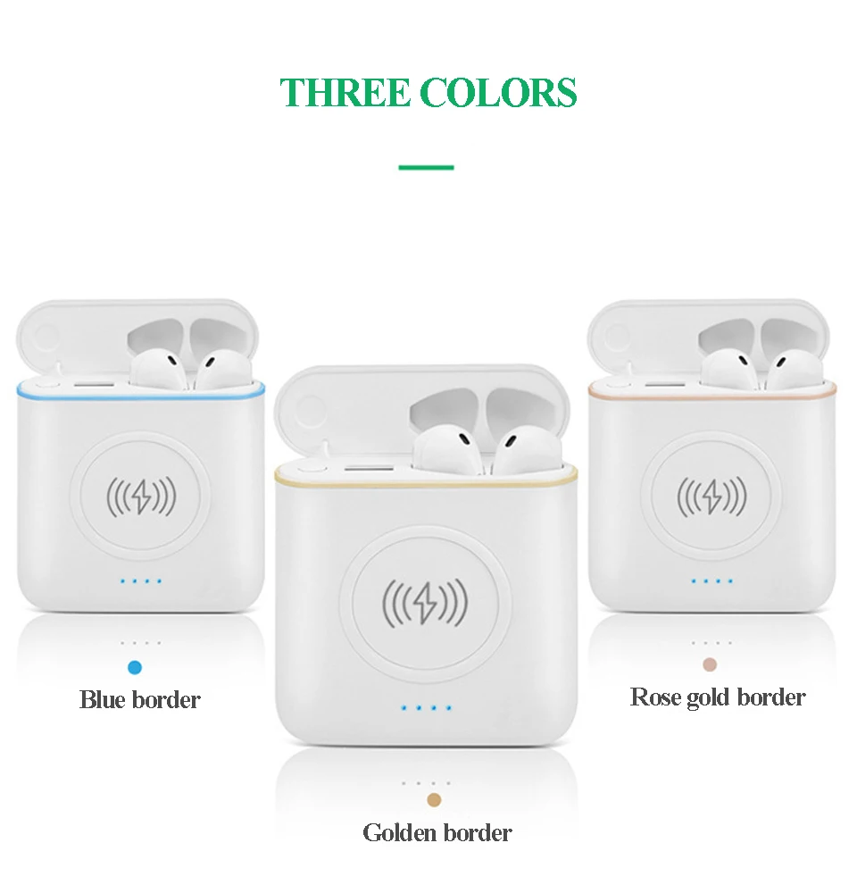 XT6 TWS 3 in 1 Stereo Wireless Bluetooth V4.2 Headphones with Charge Box Multi-functional Earphones 5200mAh power bank - ANKUX.COM