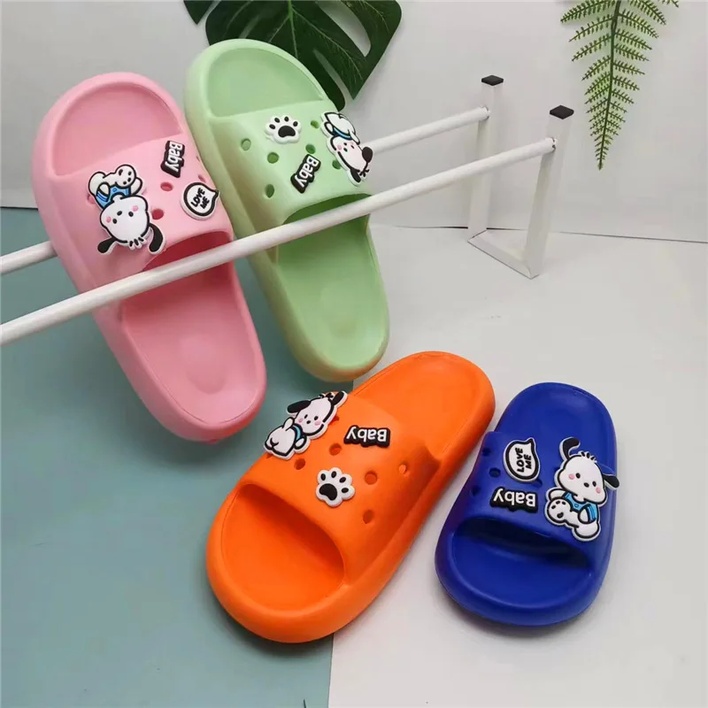 Indoor Waterproof Home Bathroom Non-slip EVA Soft Sole Super Cute Kids Children Women Slippers With Custom Pvc Shoe Charms
Indoor Waterproof Home Bathroom Non-slip EVA Soft Sole Super Cute Kids Children Women Slippers With Custom Pvc Shoe Charms