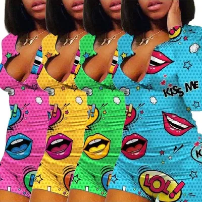2020 Wholesale Trendy Print Adult Sleep Romper Pajamas One sie Adult Long Sleeve Button Short One sie Womens Romper Pajama Adult, Colors,cute printed pajama rompers for women
2020 Wholesale Trendy Print Adult Sleep Romper Pajamas One sie Adult Long Sleeve Button Short One sie Womens Romper Pajama Adult, Colors,cute printed pajama rompers for women
