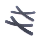 Cheap manicure pedicure tools double sided banana shape black nail file