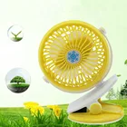 Best good usb mini portable battery small rechargeable clip baby stroller fan phone