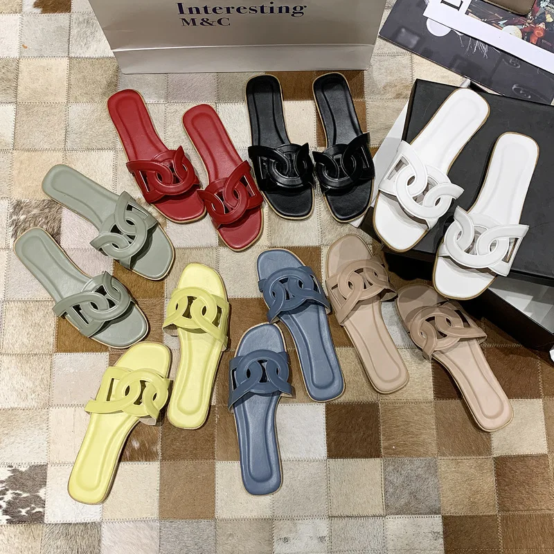 2022 New Arrivals Luxury Designer Summer Sandals for Women and Ladies Slippers Fashion Shoes Female PU Leather Flat Sandals, 7 colors
2022 New Arrivals Luxury Designer Summer Sandals for Women and Ladies Slippers Fashion Shoes Female PU Leather Flat Sandals, 7 colors