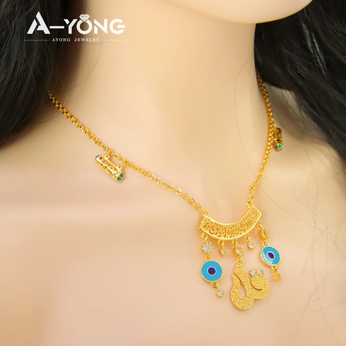 High Quality Ayong Jewelry Arabic Name Gold Plated Necklace Arabic Style Letter Necklace
High Quality Ayong Jewelry Arabic Name Gold Plated Necklace Arabic Style Letter Necklace