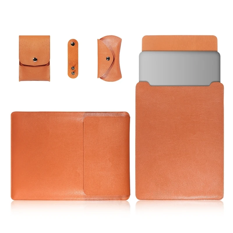 Lightweight Waterproof PU Leather for MacBook 13 inch with Power Bag Cable Tie Mouse Bag 4 in 1 Laptop Bags(Light Brown)
Lightweight Waterproof PU Leather for MacBook 13 inch with Power Bag Cable Tie Mouse Bag 4 in 1 Laptop Bags(Light Brown)