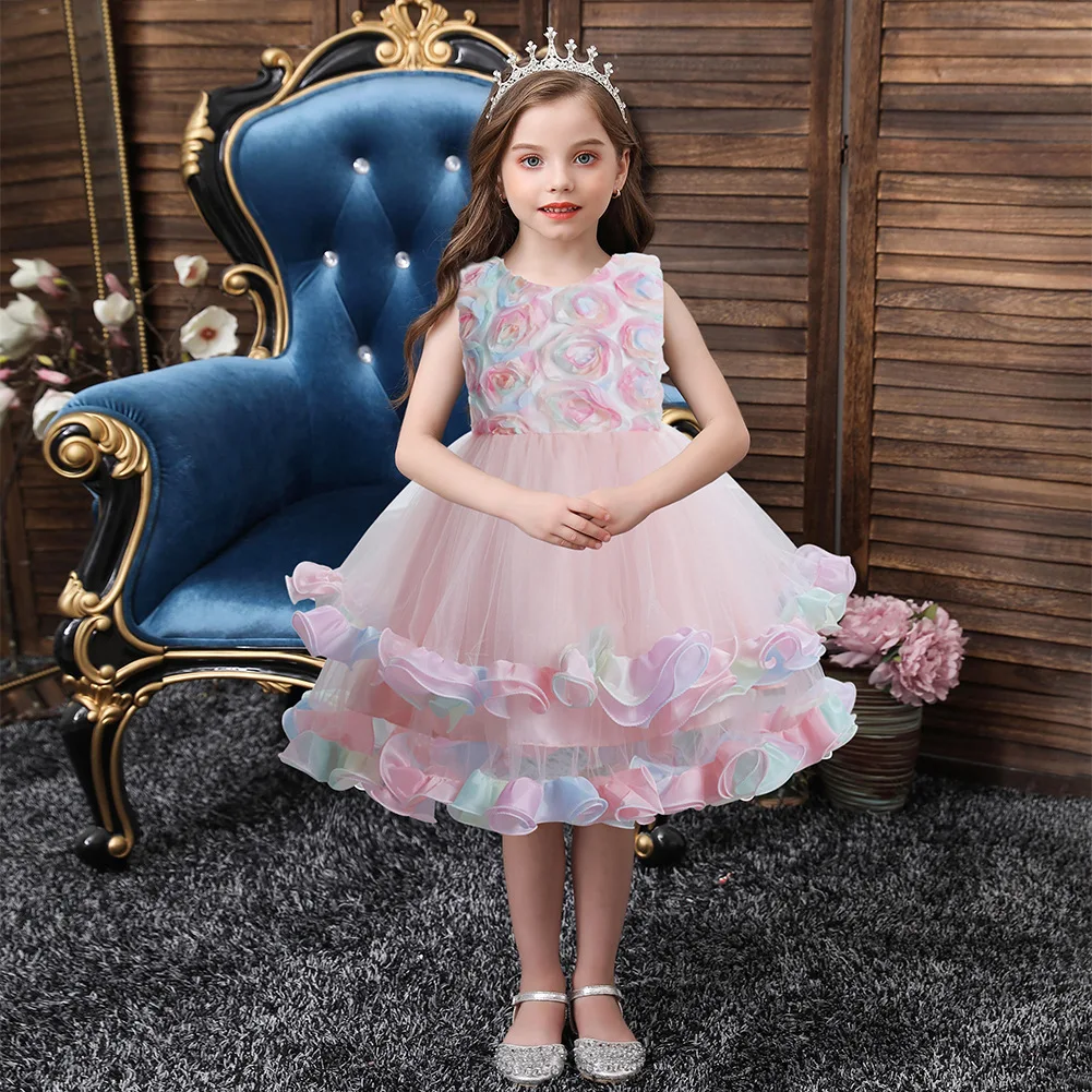 Cute pink children's evening dress girls 2-10 years old flower girls ballerina wedding dress elegant girls birthday dress, Pink, purple, blue
Cute pink children's evening dress girls 2-10 years old flower girls ballerina wedding dress elegant girls birthday dress, Pink, purple, blue