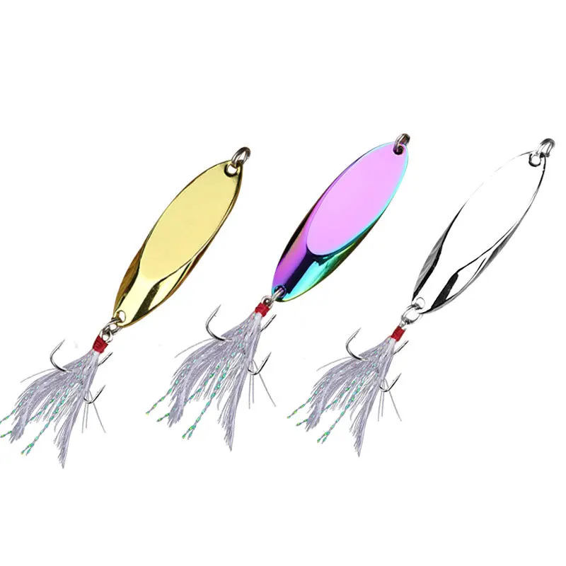 Wholesale Stainless Steel Chrome Silver Gold RainbowSea Fishing Spoon Fishing Lures 40g, Silver gold rainbow or chromed
Wholesale Stainless Steel Chrome Silver Gold RainbowSea Fishing Spoon Fishing Lures 40g, Silver gold rainbow or chromed