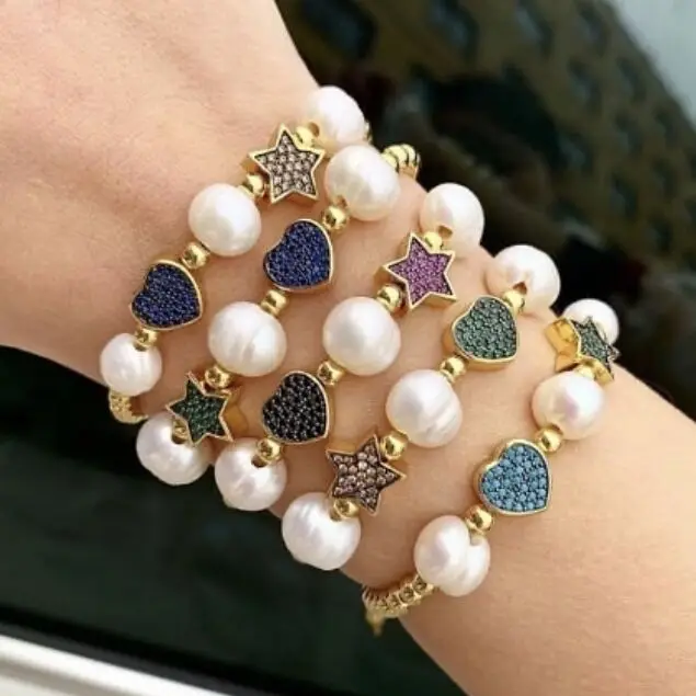 LS-A1701 amazing women charm bracelet jewelry,cz micro pave handmade bracelet,heart/star cz pearl charm bracelet
LS-A1701 amazing women charm bracelet jewelry,cz micro pave handmade bracelet,heart/star cz pearl charm bracelet