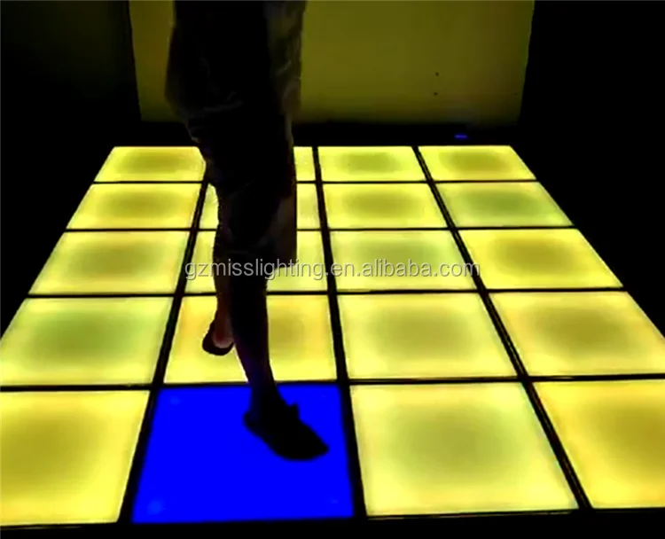 Indoor Park Hotel Use Interactive LED Dance Floor Induction Discoloration with Magnetic Connection LED Matrix Light