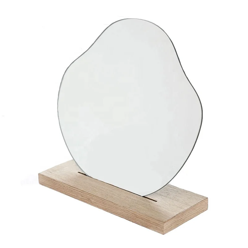 Fashionable Design Table Makeup Mirror, Special-shaped Irregular Cosmetics mirror, Wood
Fashionable Design Table Makeup Mirror, Special-shaped Irregular Cosmetics mirror, Wood