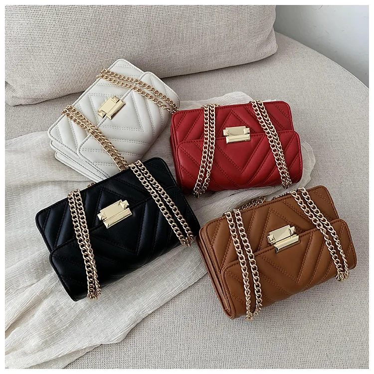 Small Bag Female 2020 new fashion Korean version versatile cross-body fashion chain casual one-shoulder small square bag, Black,brown,red,white
Small Bag Female 2020 new fashion Korean version versatile cross-body fashion chain casual one-shoulder small square bag, Black,brown,red,white